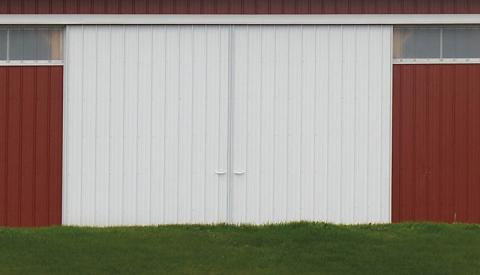 Typical Sliding Door with Metal Siding